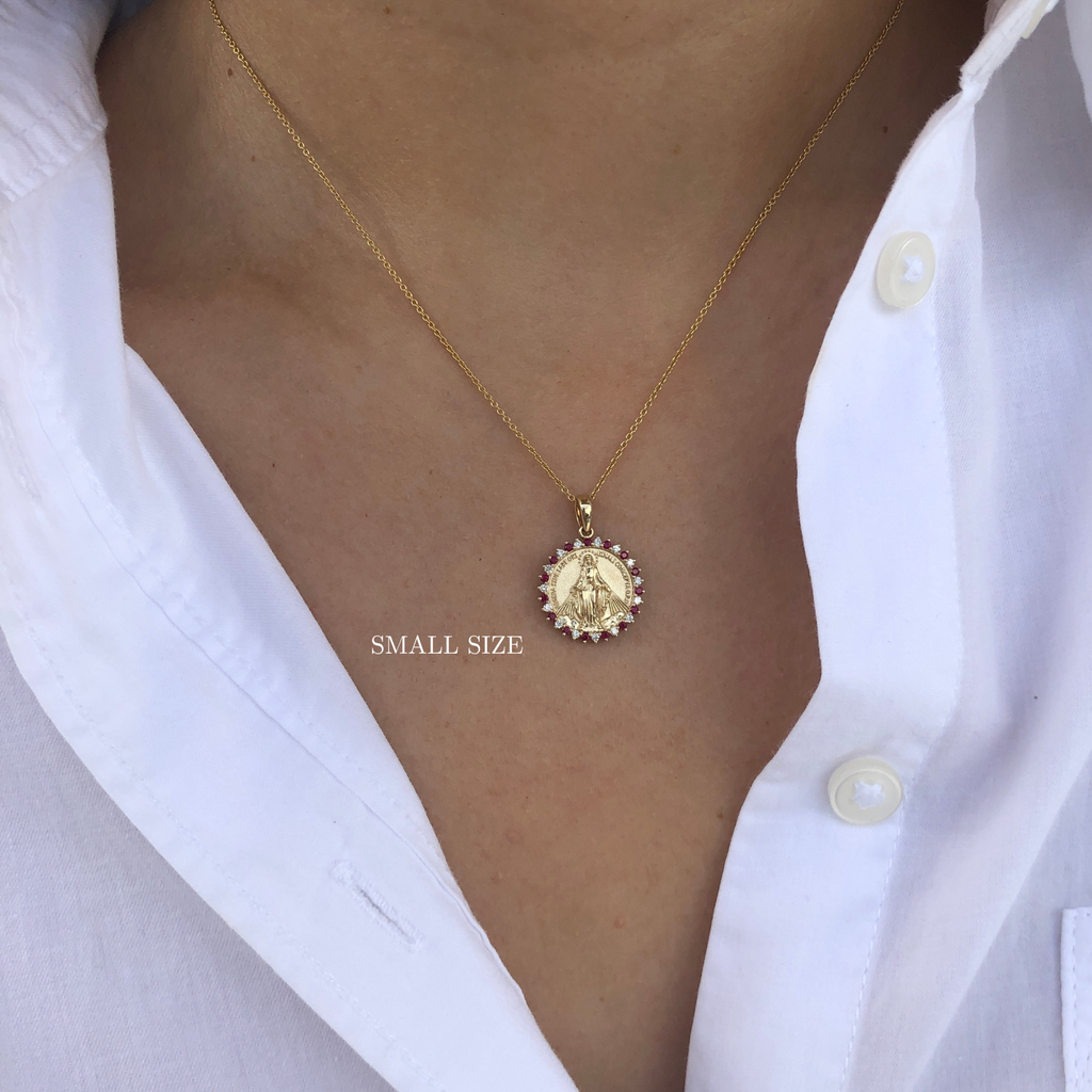 Faith Diamond and Gemstones Pendant