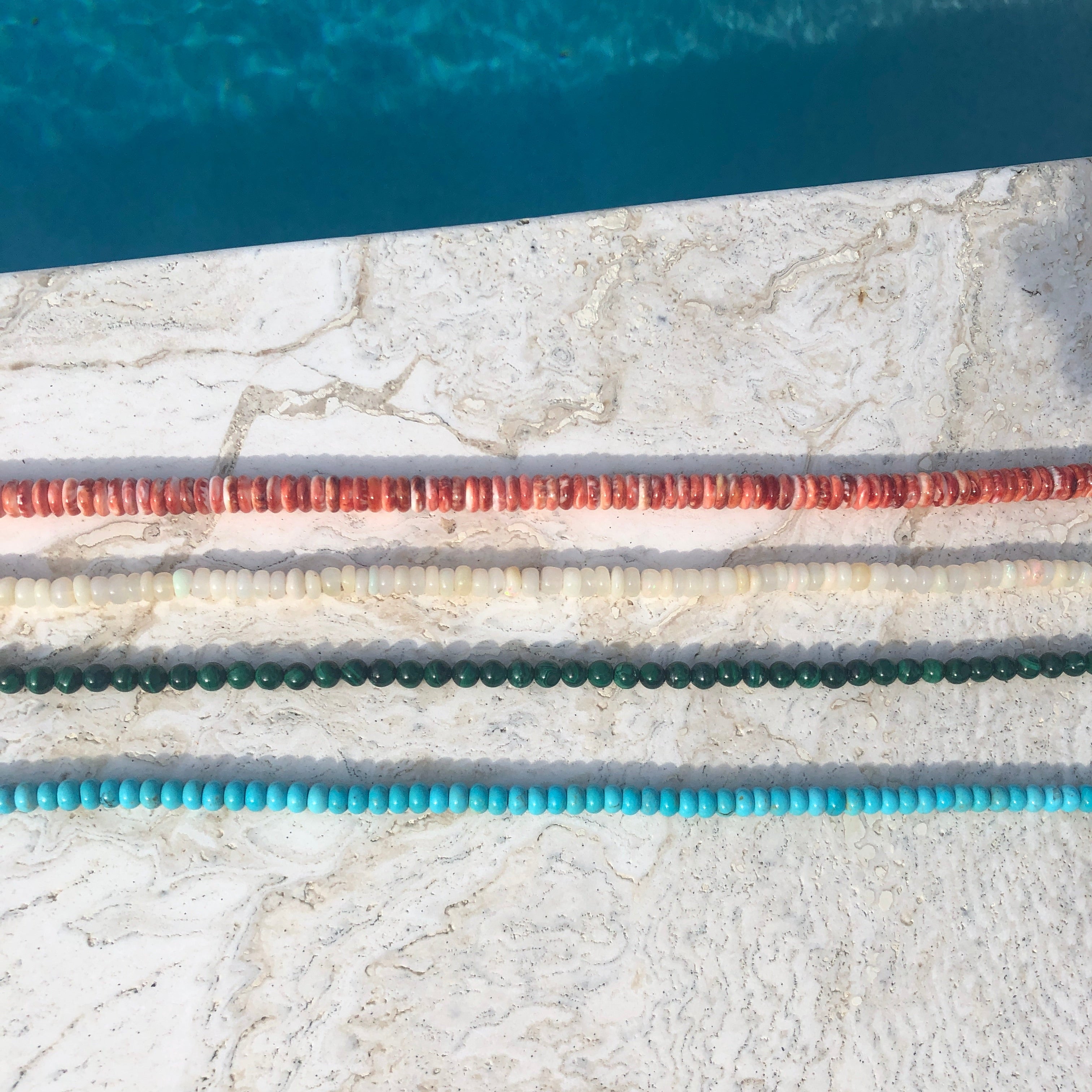 Augusta Opal Beaded Necklace
