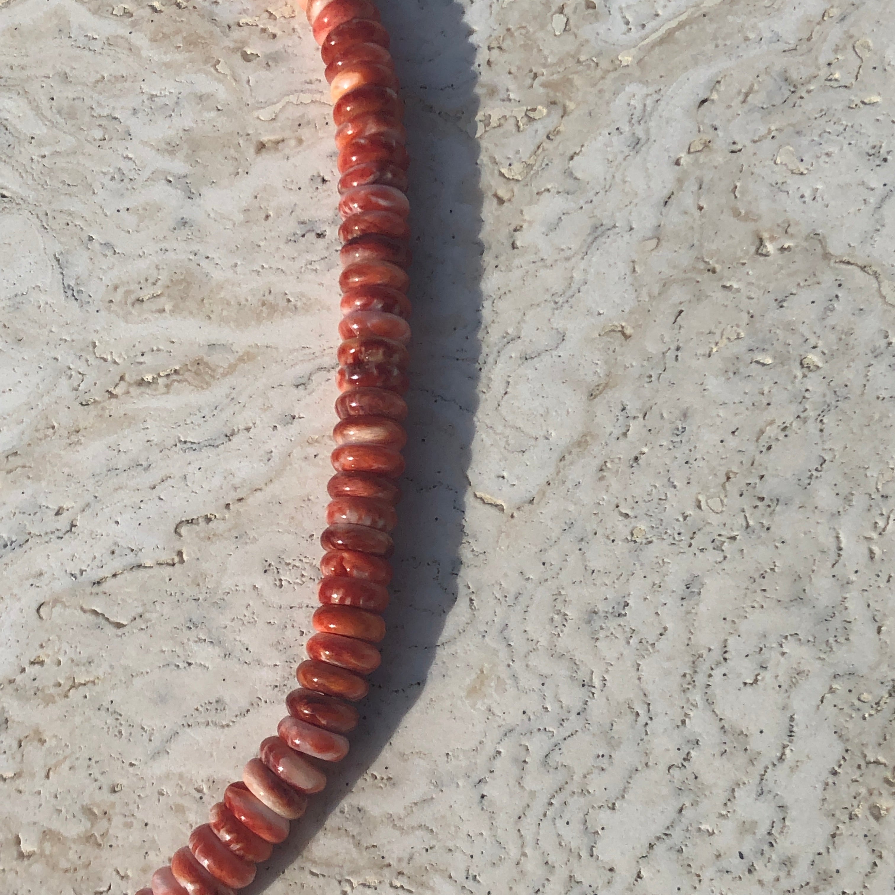 Gio Red Spiny Oyster Beaded Necklace