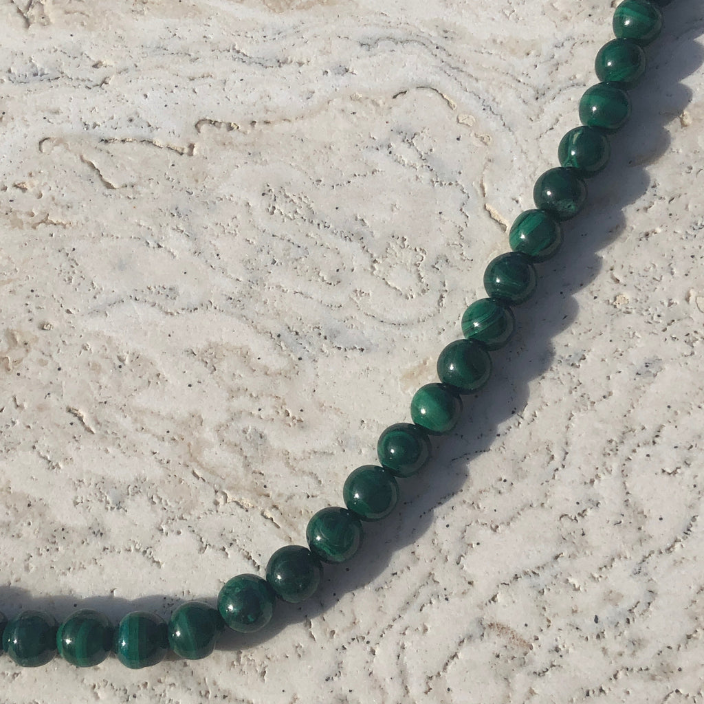 Solana Malachite Beaded Necklace