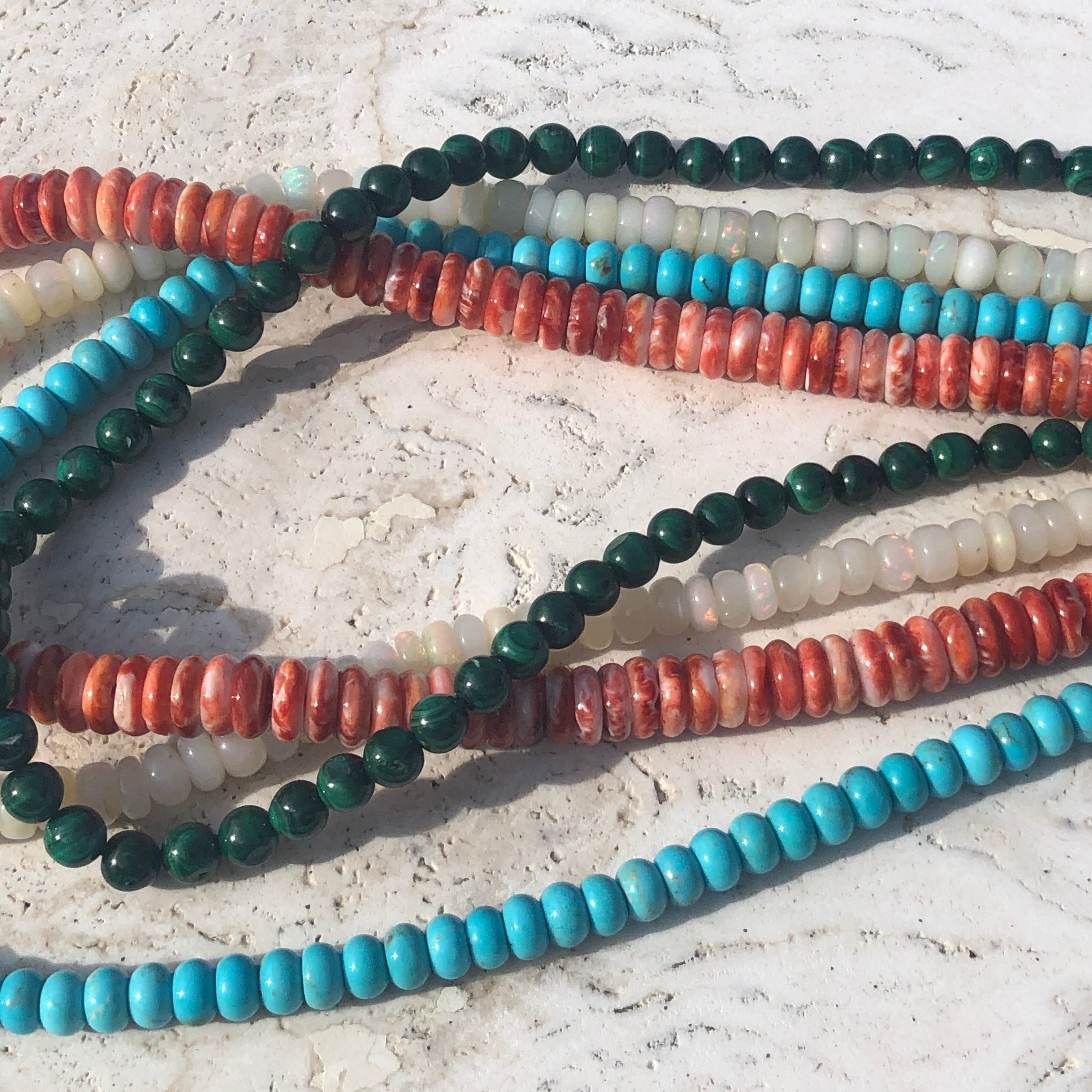 Augusta Opal Beaded Necklace