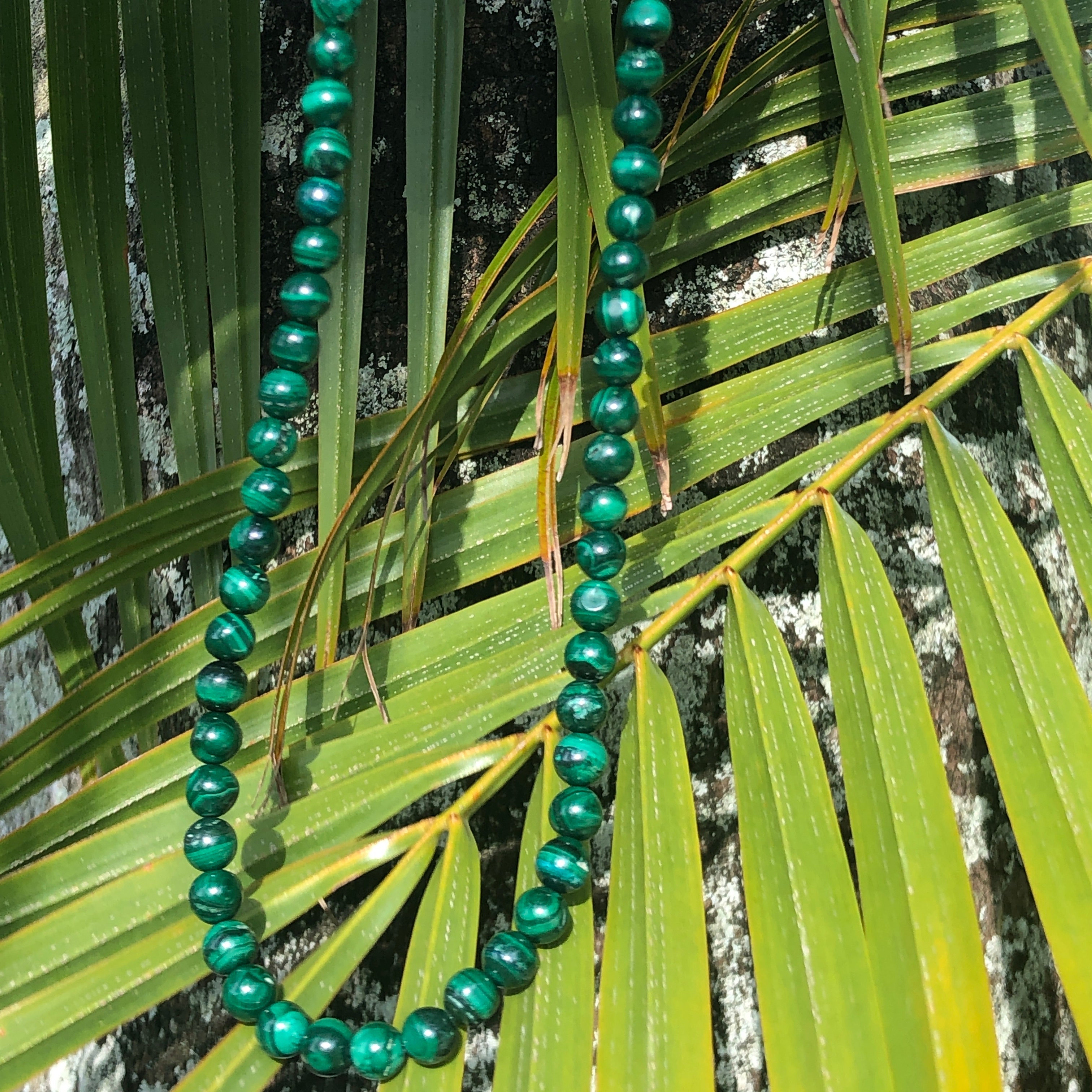 Solana Malachite Beaded Necklace