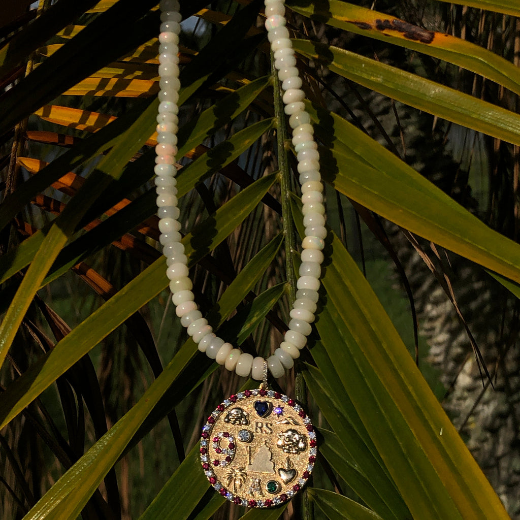 Augusta Opal Beaded Necklace