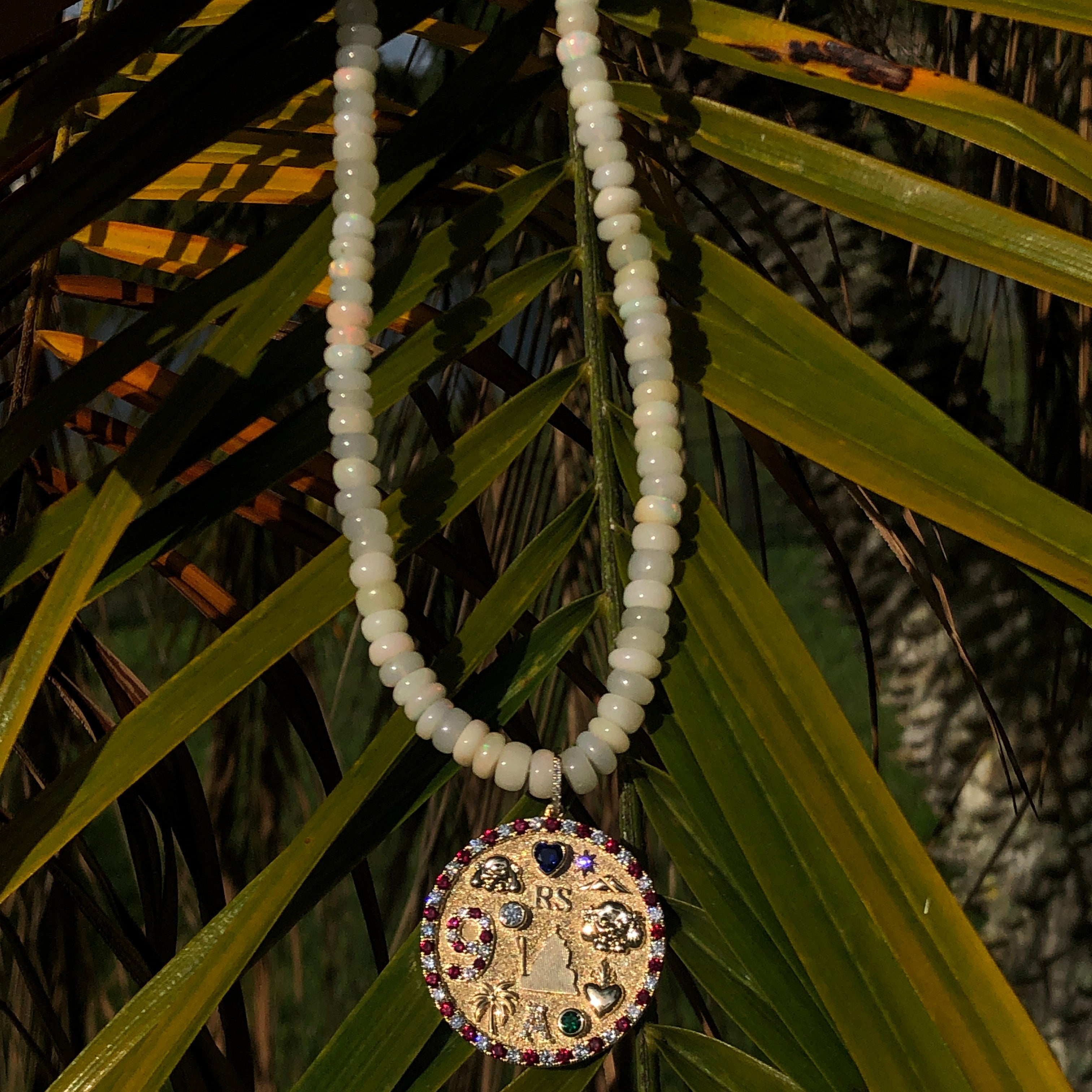 Augusta Opal Beaded Necklace