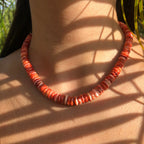 Gio Red Spiny Oyster Beaded Necklace