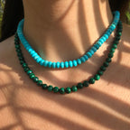 Solana Malachite Beaded Necklace