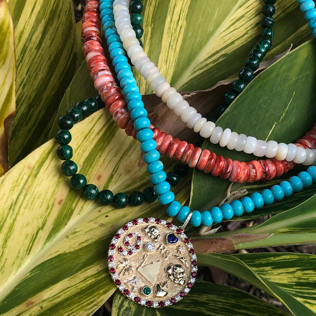 Augusta Opal Beaded Necklace