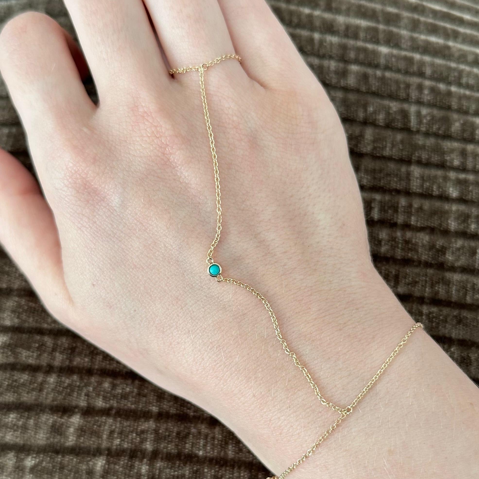 Solo Birthstone Hand Chain
