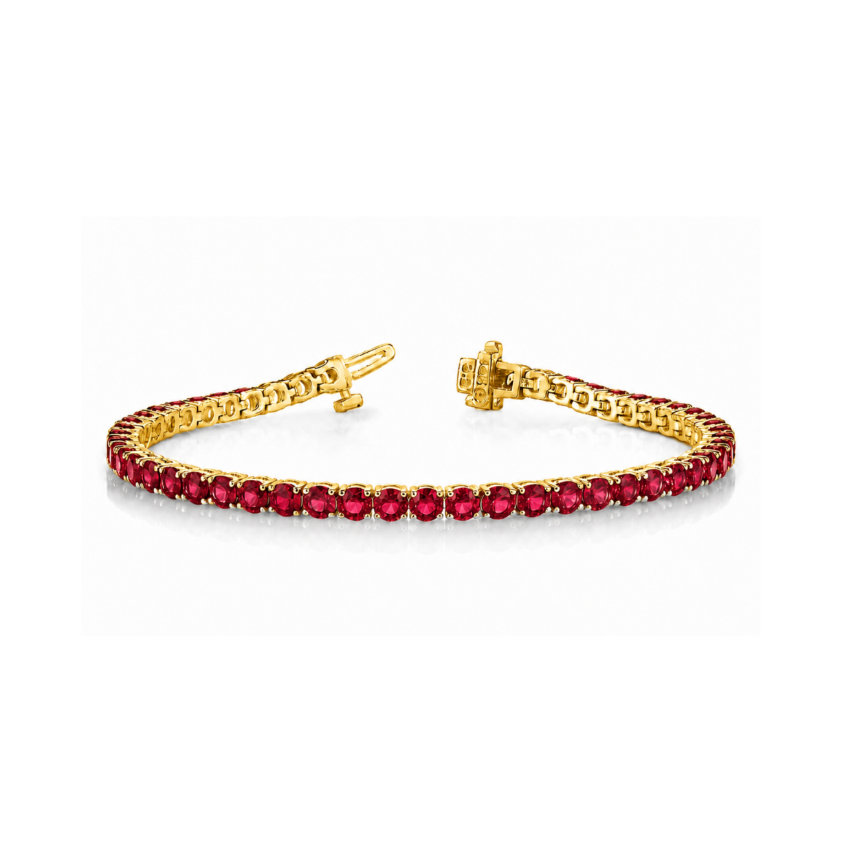 All Around Rubies Tennis Bracelet