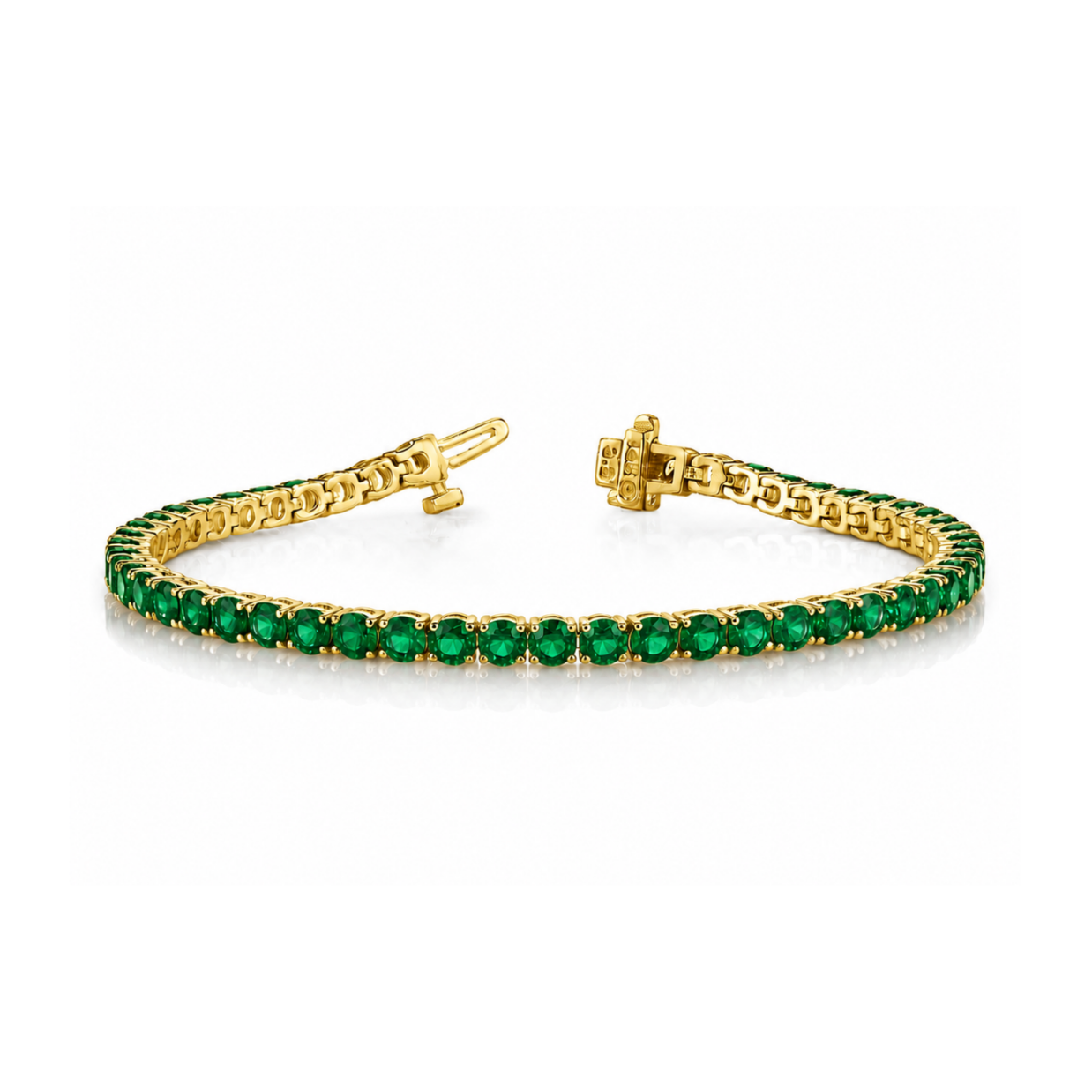 All Around Emeralds Tennis Bracelet