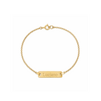 ABC Plate Gold Bracelet