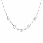 Amore Half Tennis Necklace