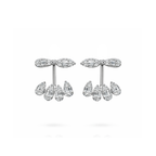 Aqua Diamond Jacket Earring