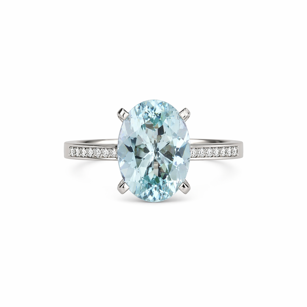 Azure Aquamarine Ring
