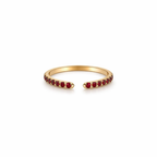 Birthday Gemstone Claw Ring