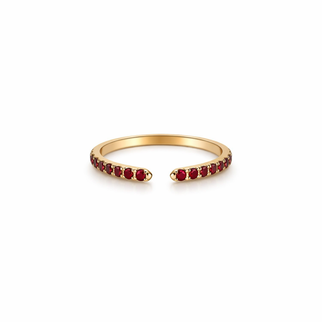 Birthday Gemstone Claw Ring