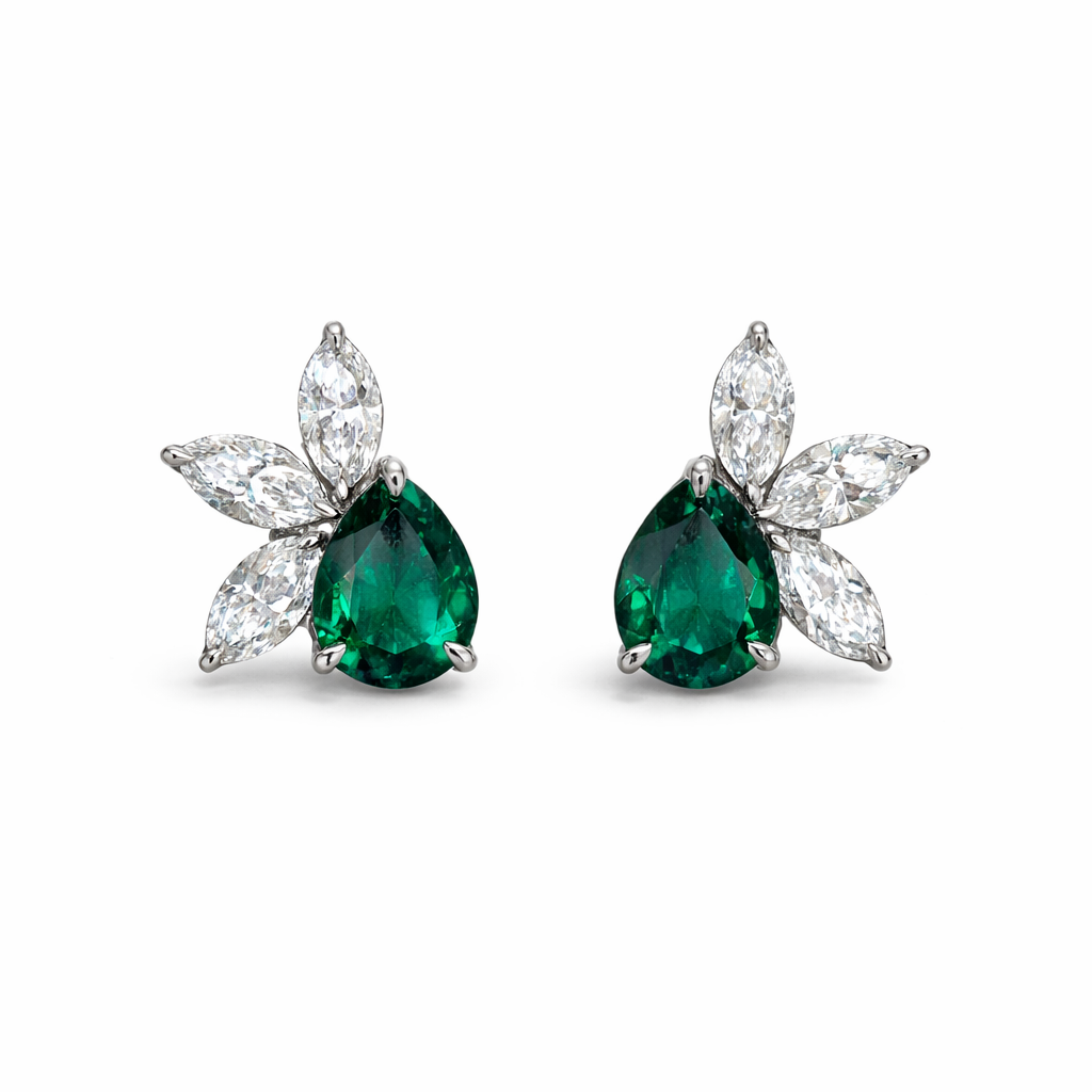 Chiara Gemstone Diamond Earrings