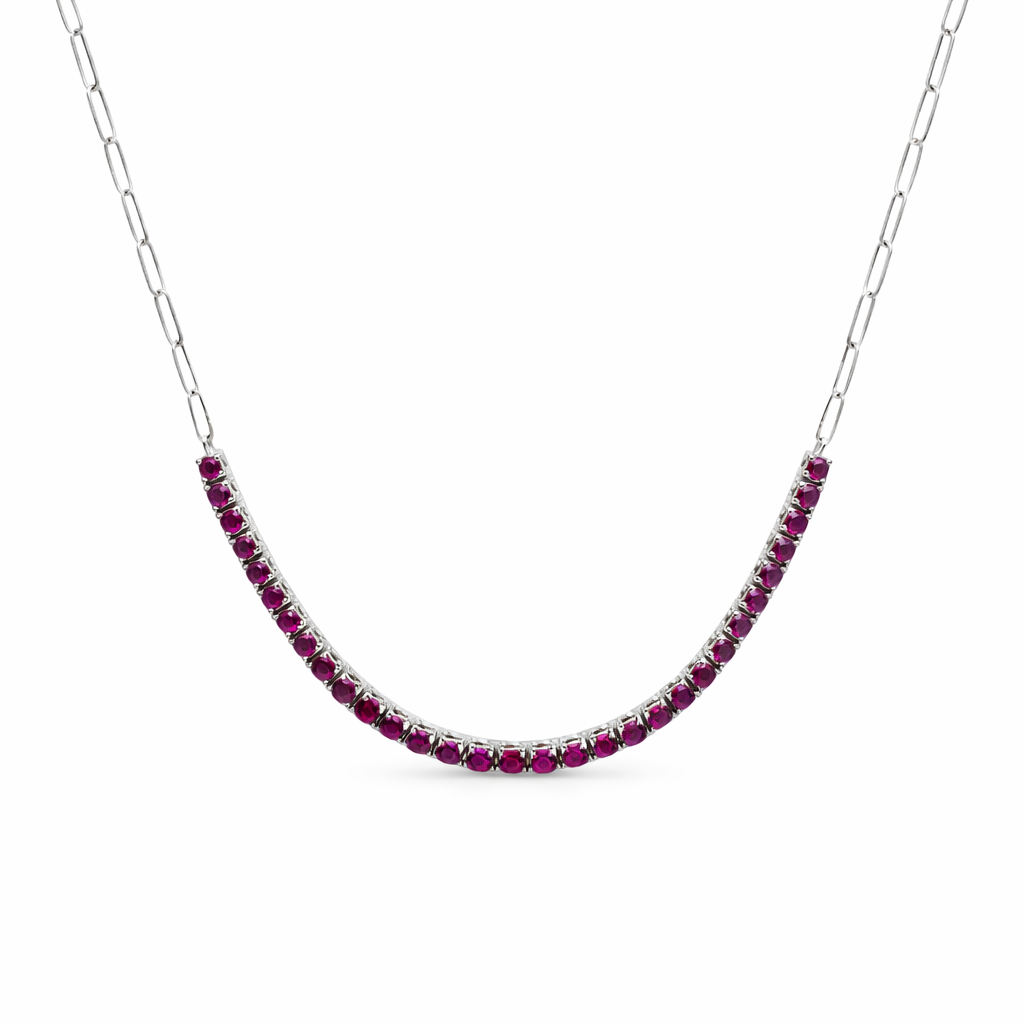 Elemento Ruby Paperclip Necklace