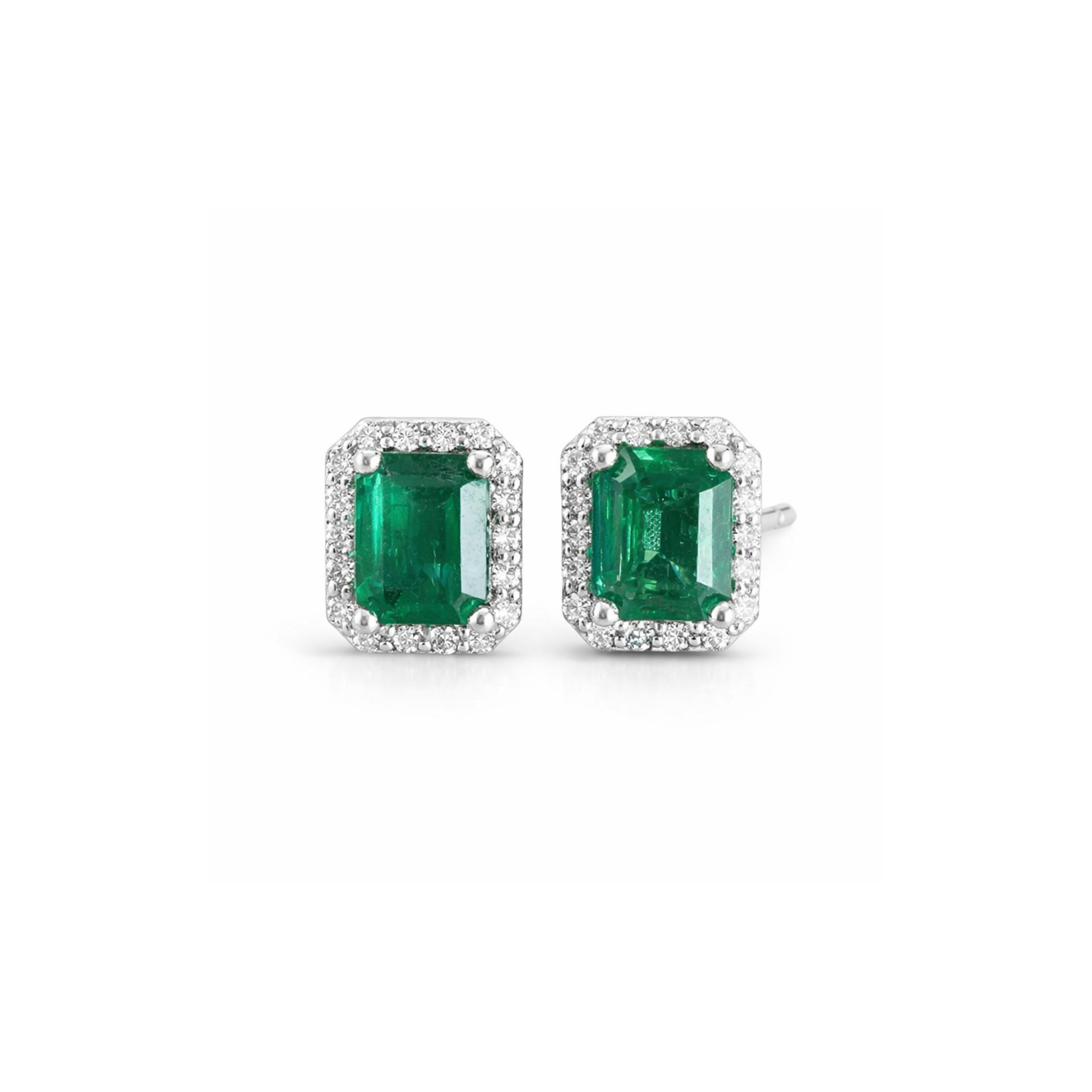 Royale Emerald and Diamond Earrings