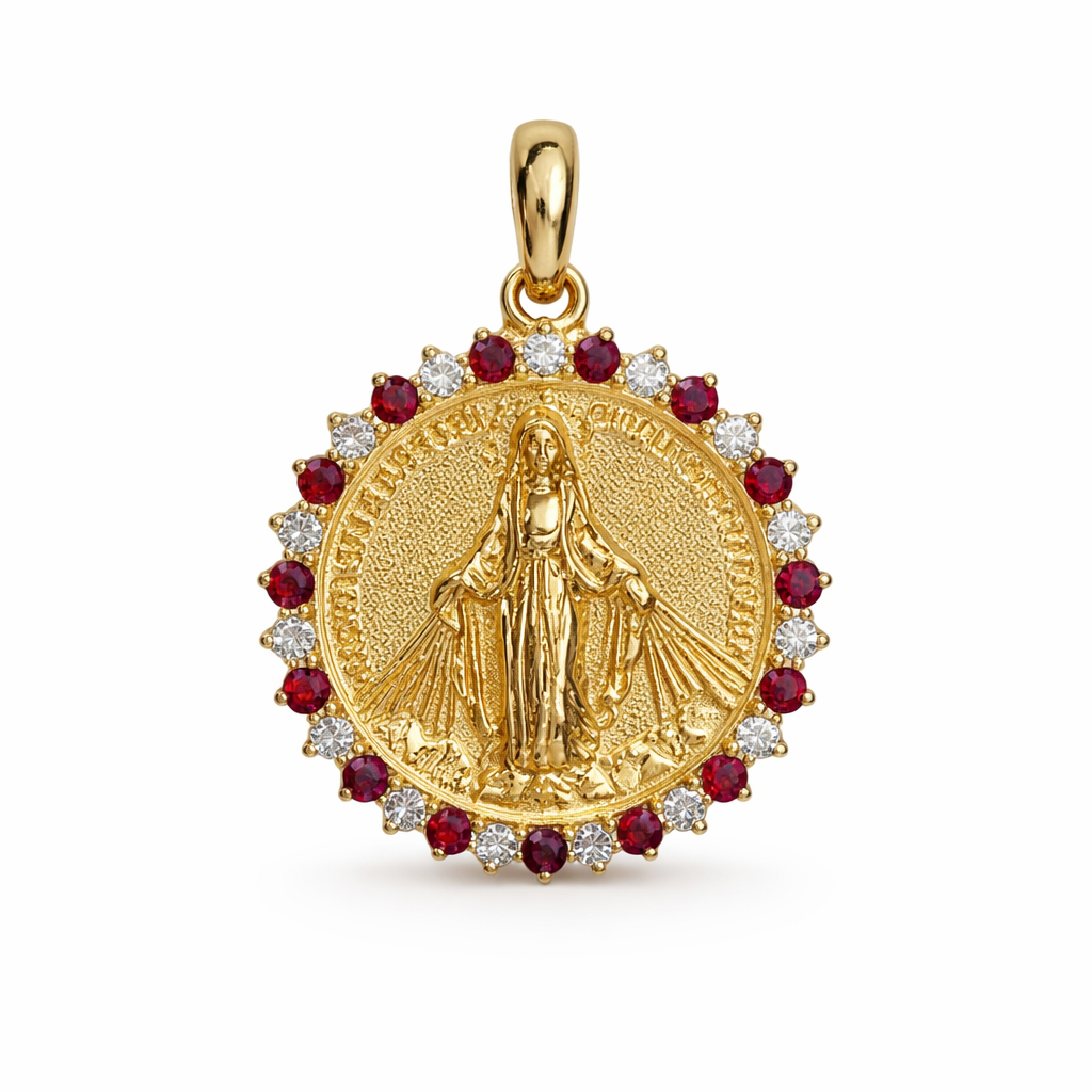 Faith Diamond and Gemstones Pendant