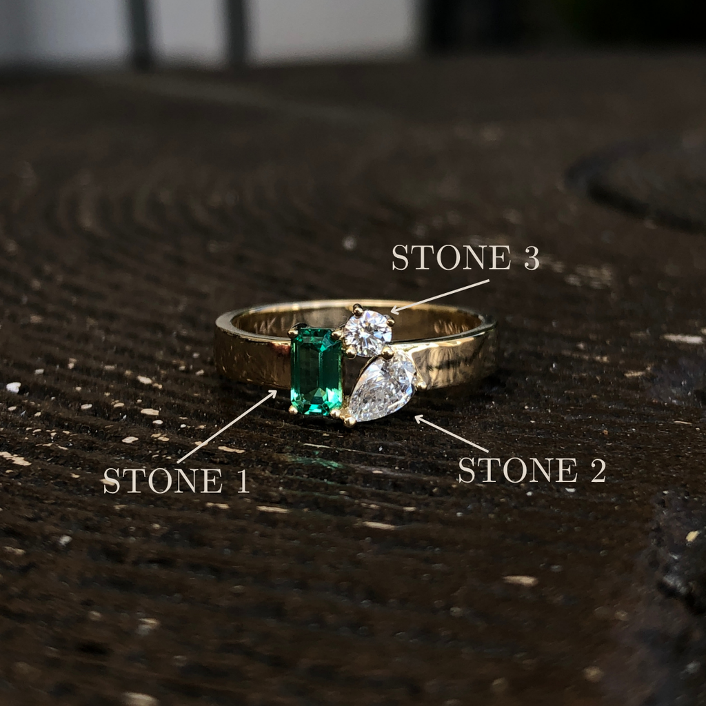 Famiglia Three Stone Ring