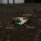 Famiglia Three Stone Ring