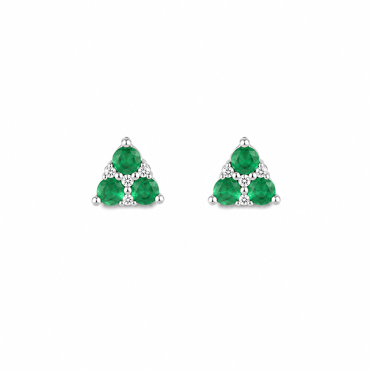 Garden Mini Trio Gemstone and Diamond Earrings