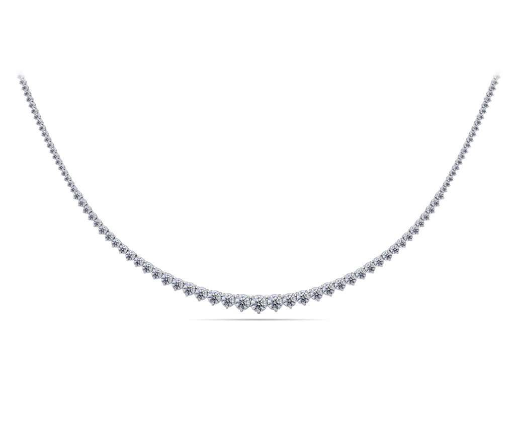 6 CT Graduated Tennis Necklace