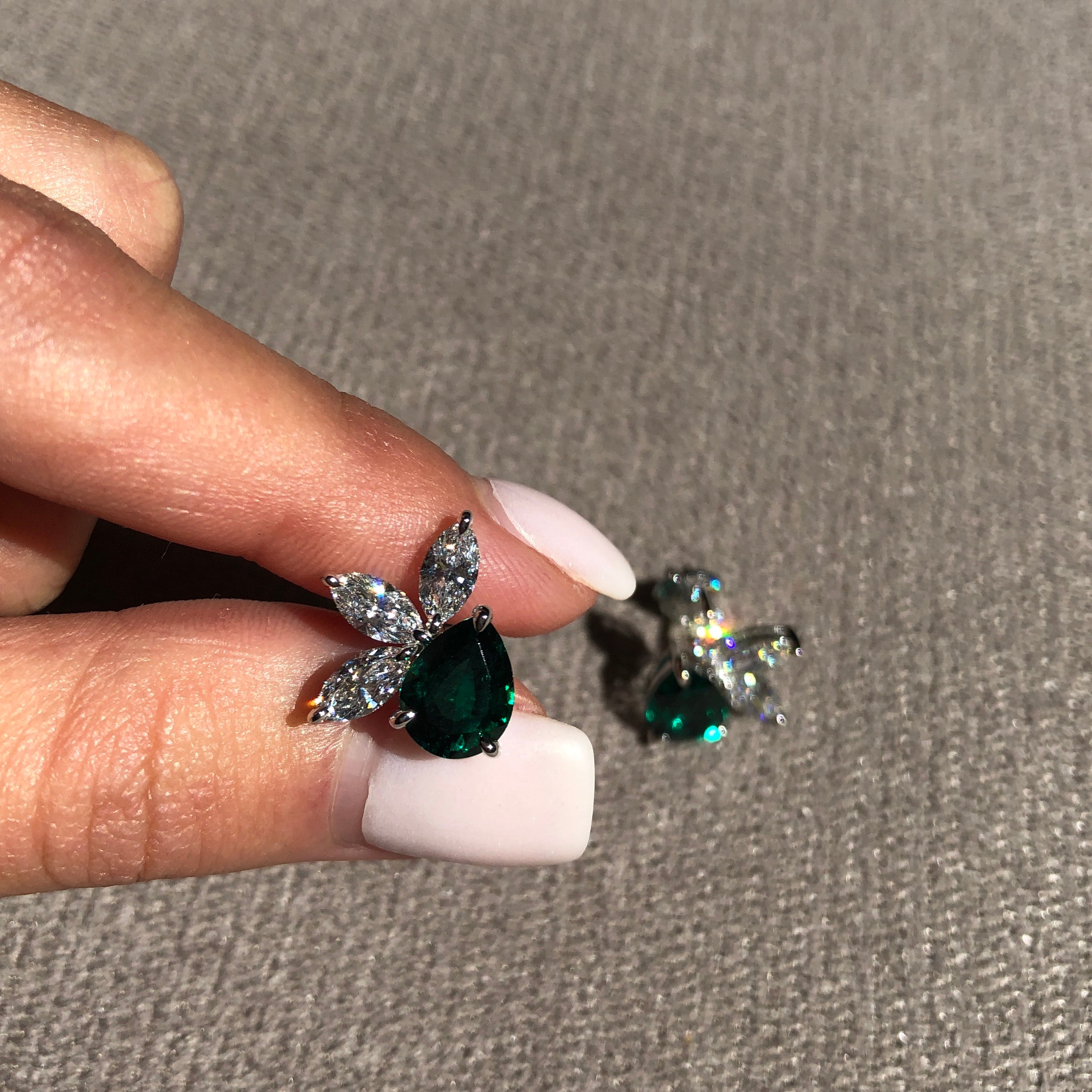 Chiara Gemstone Diamond Earrings
