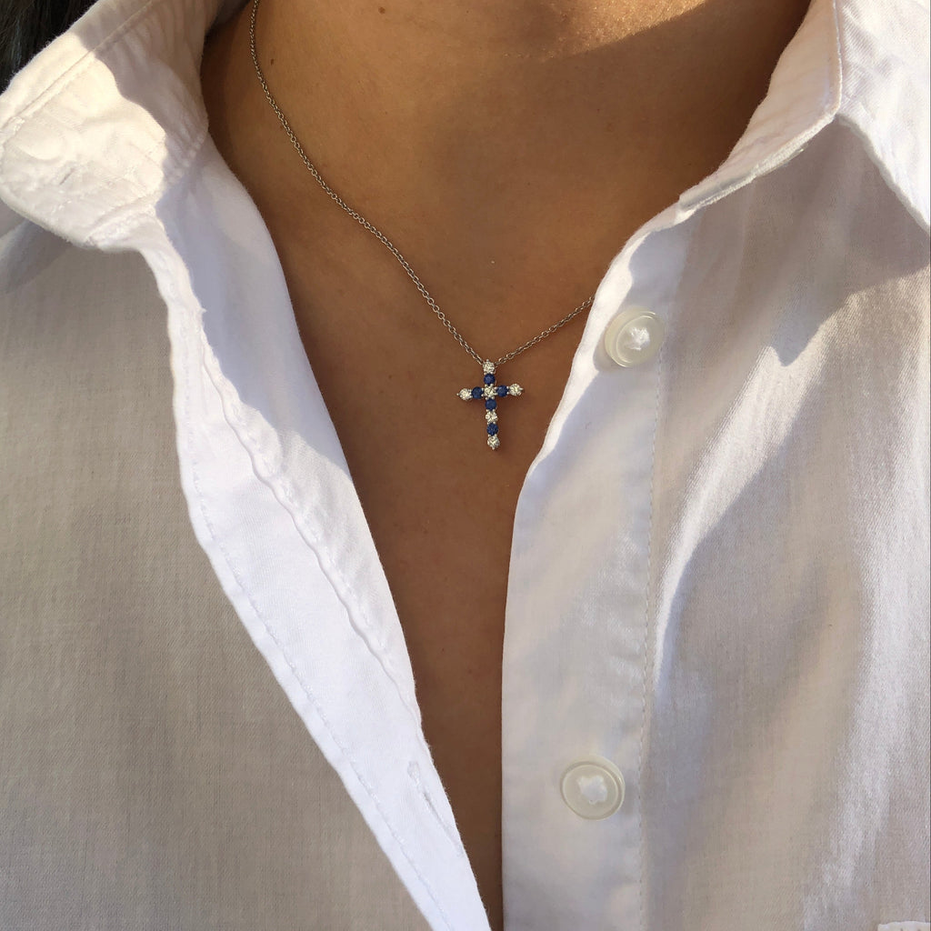 Immaculata Cross Necklace