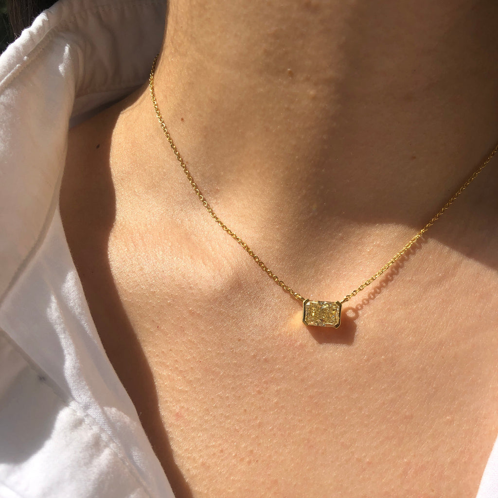 Stella Yellow Diamond Necklace