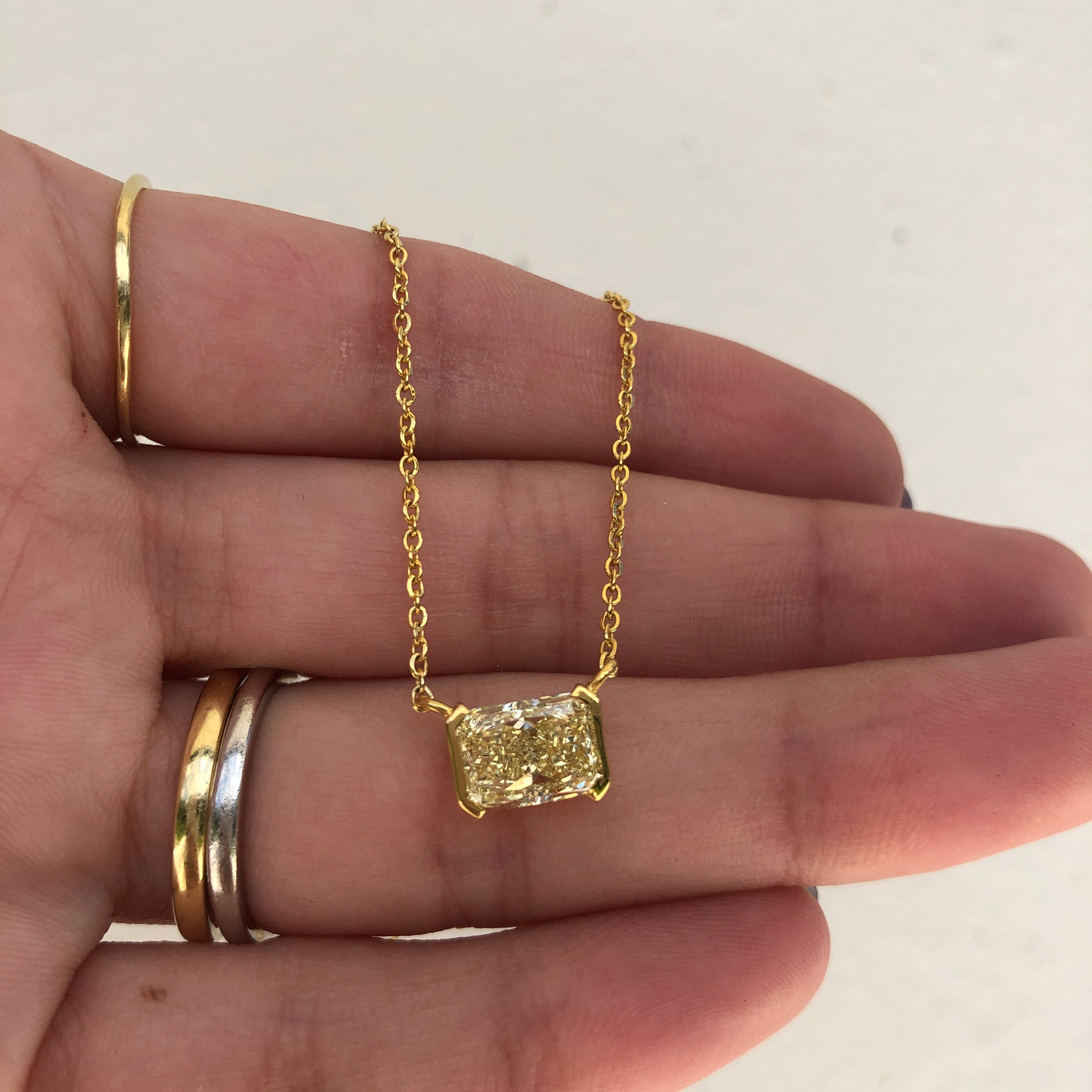 Stella Yellow Diamond Necklace