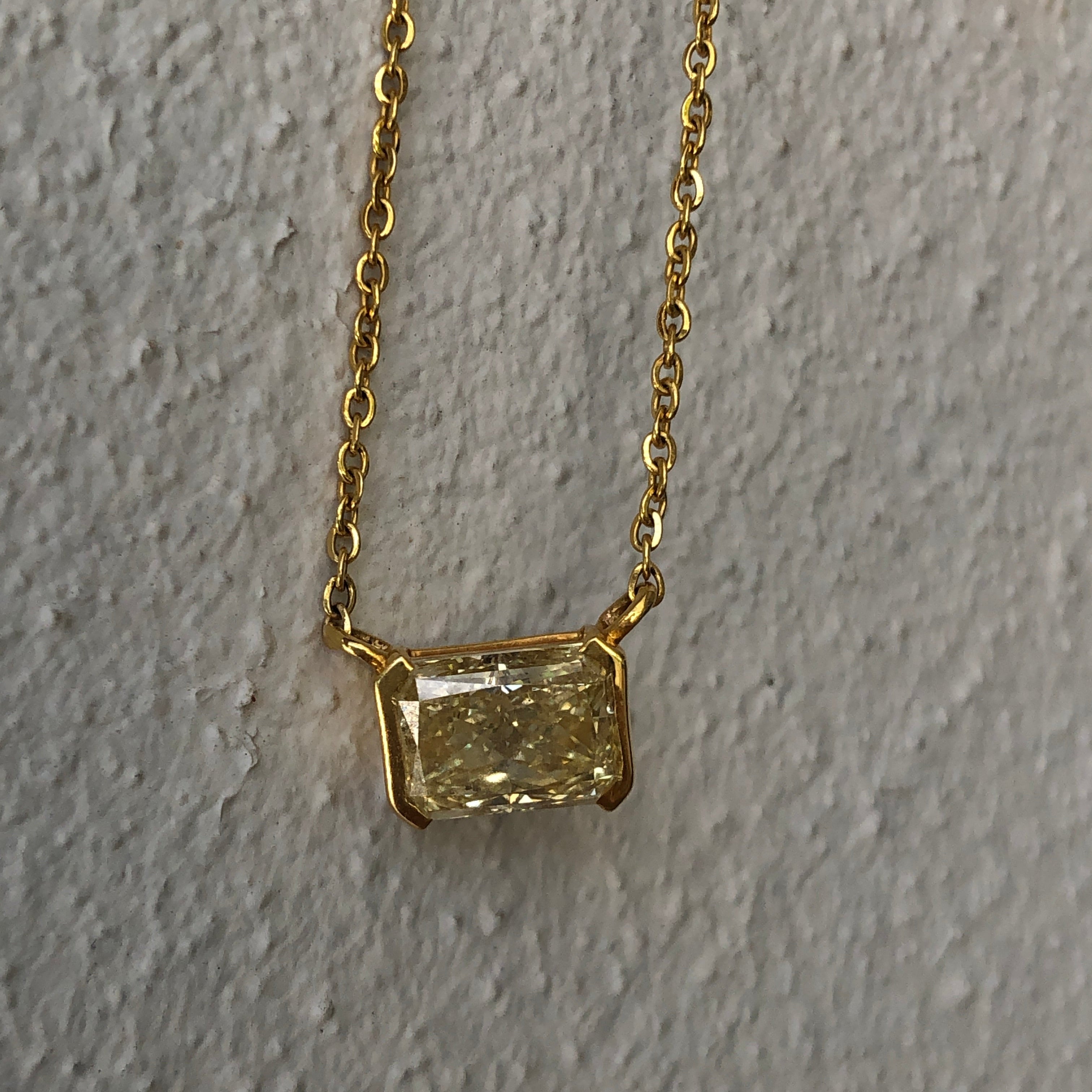 Stella Yellow Diamond Necklace