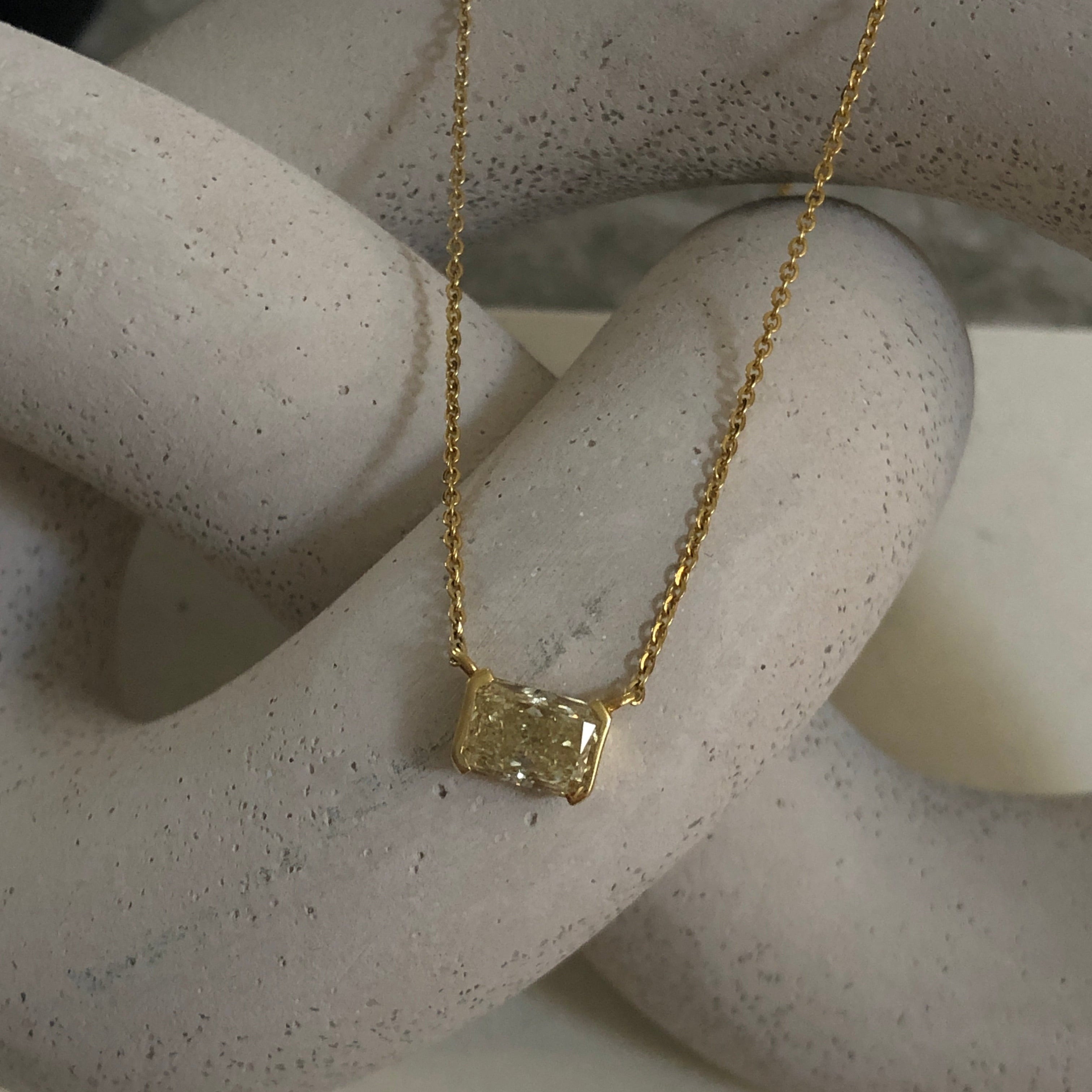 Stella Yellow Diamond Necklace