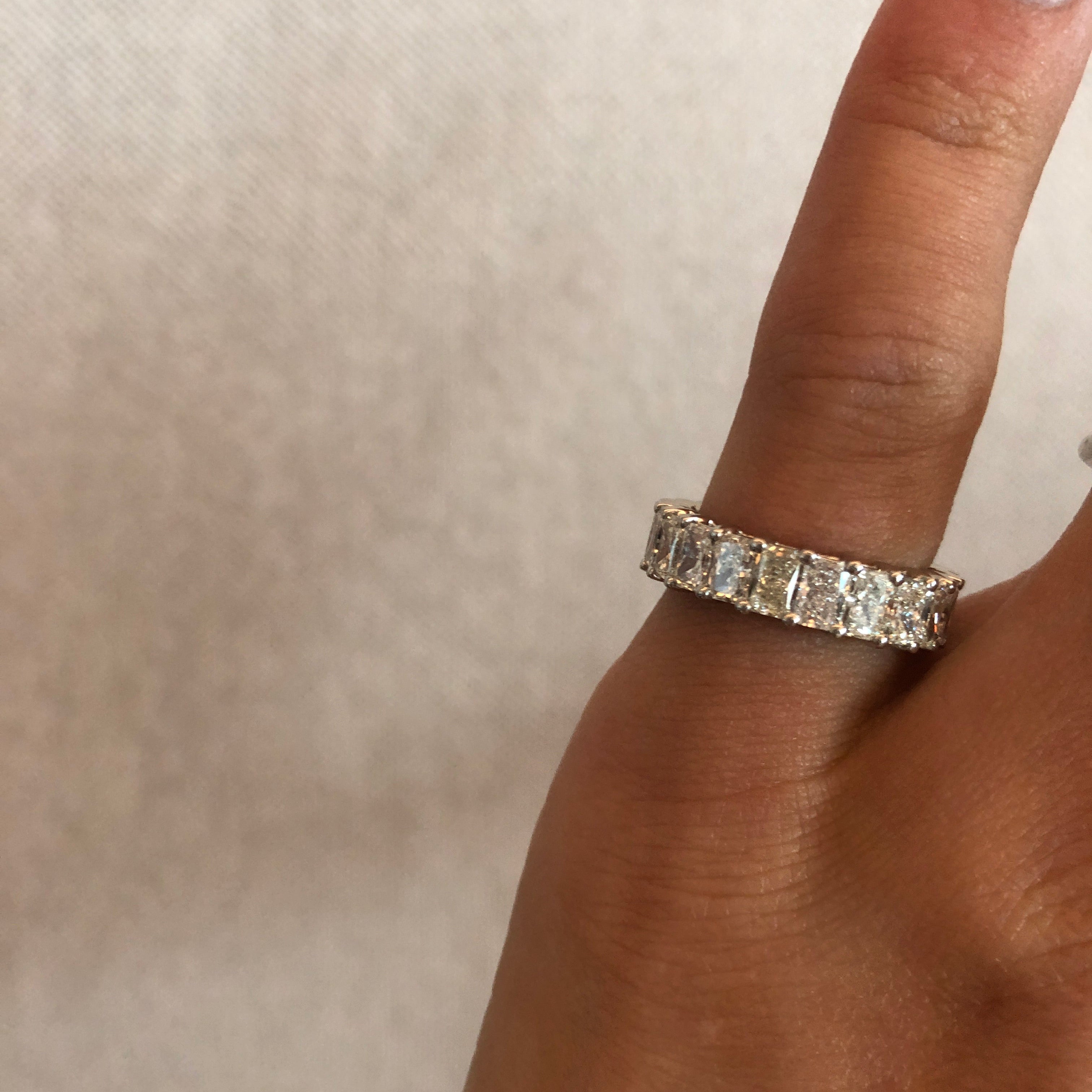 Radiant Diamonds Eternity Band