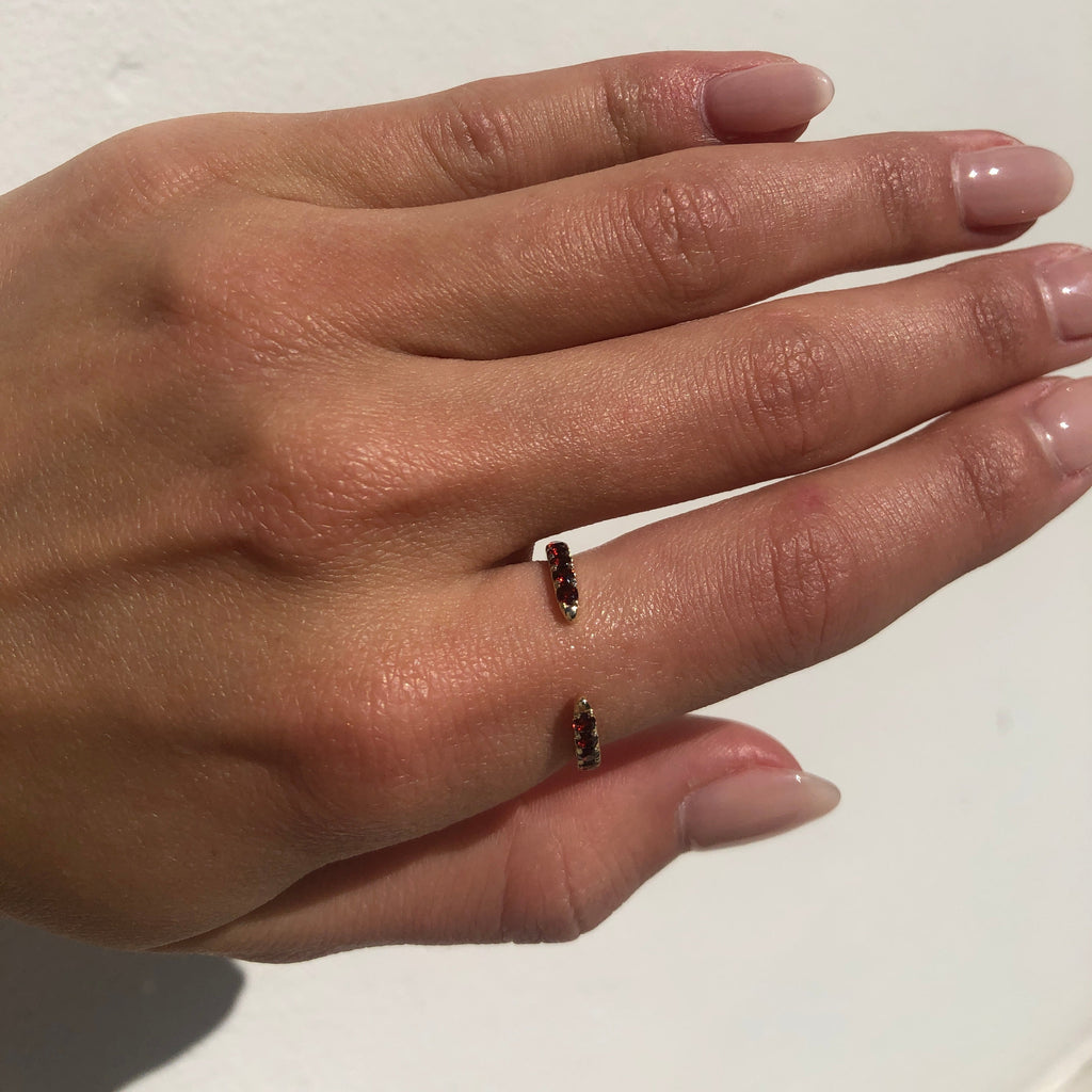 Birthday Gemstone Claw Ring