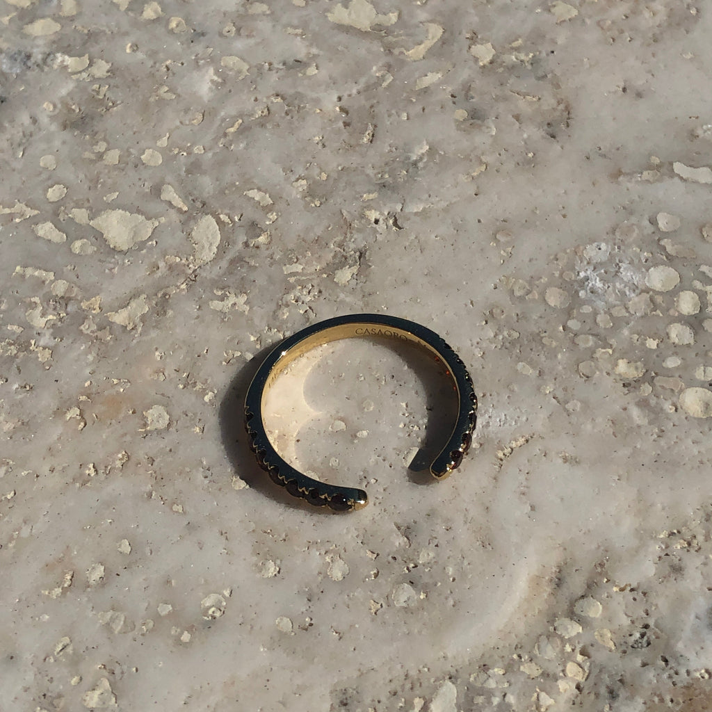 Birthday Gemstone Claw Ring