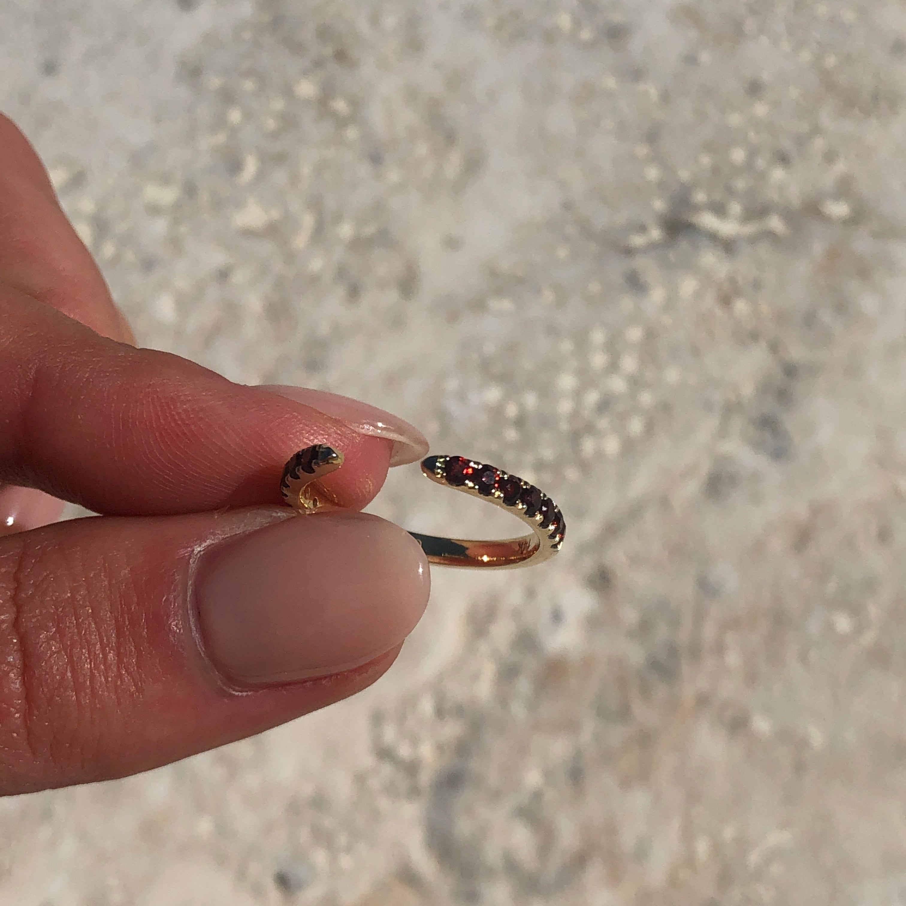 Birthday Gemstone Claw Ring