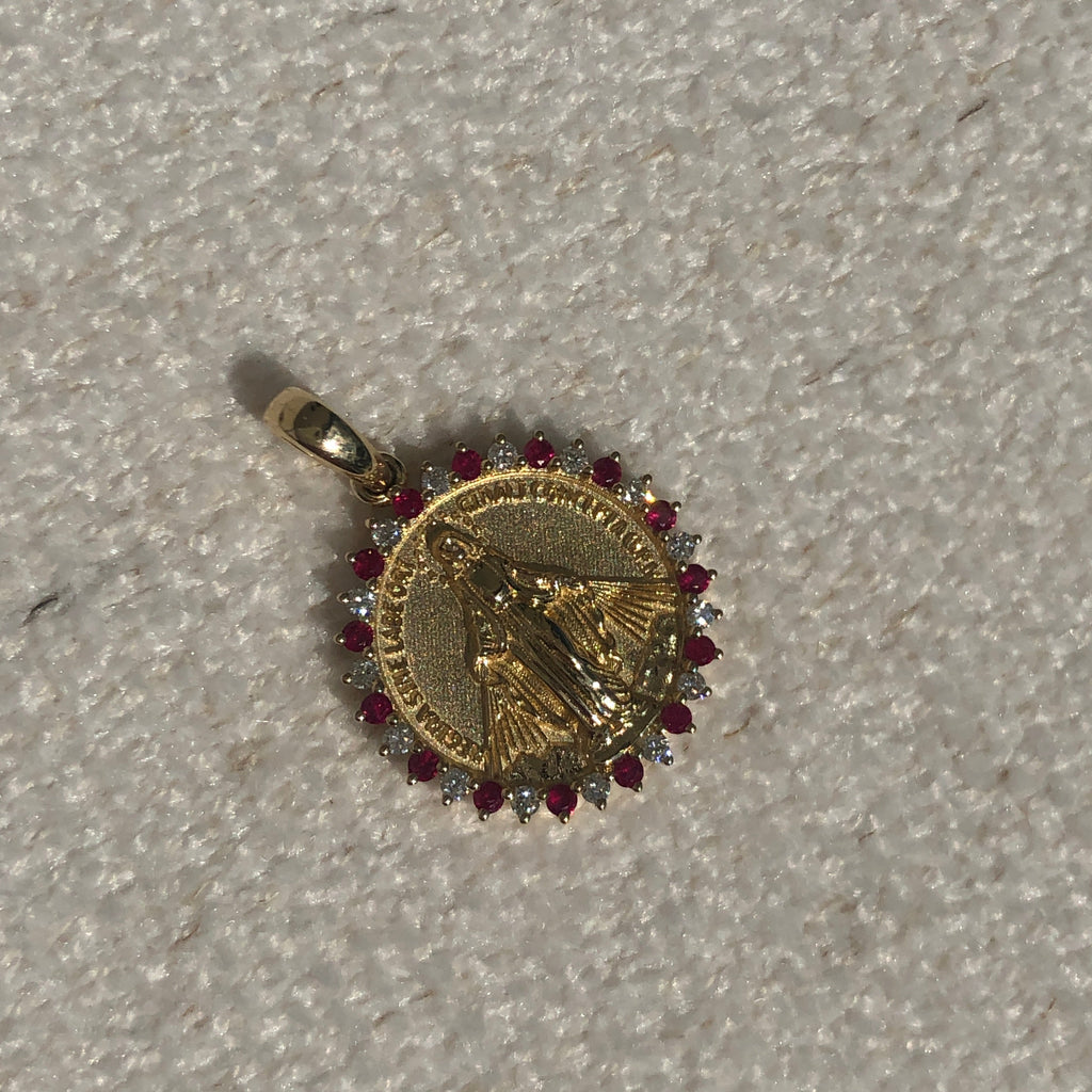 Faith Diamond and Gemstones Pendant