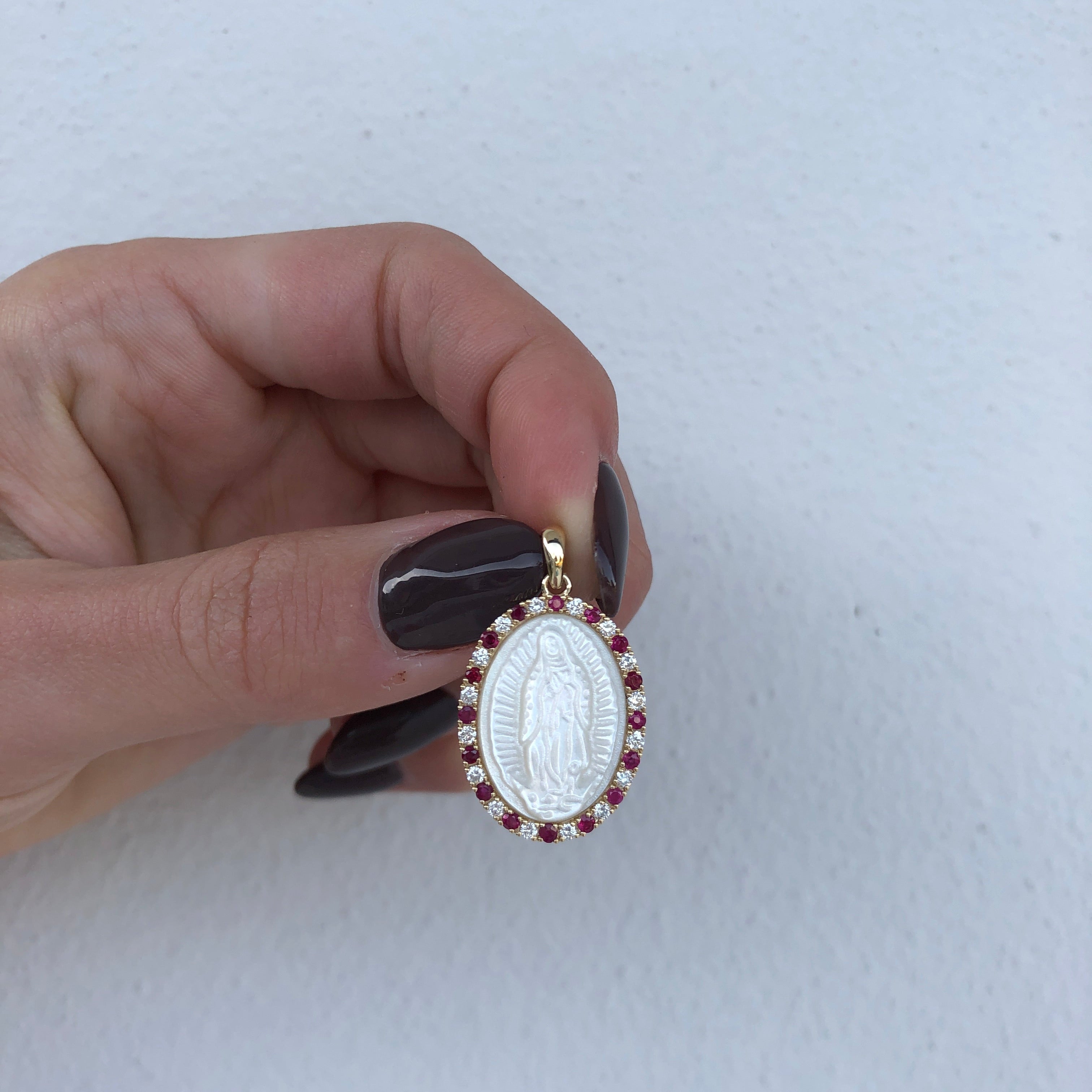 Our Lady Pearl Medallion