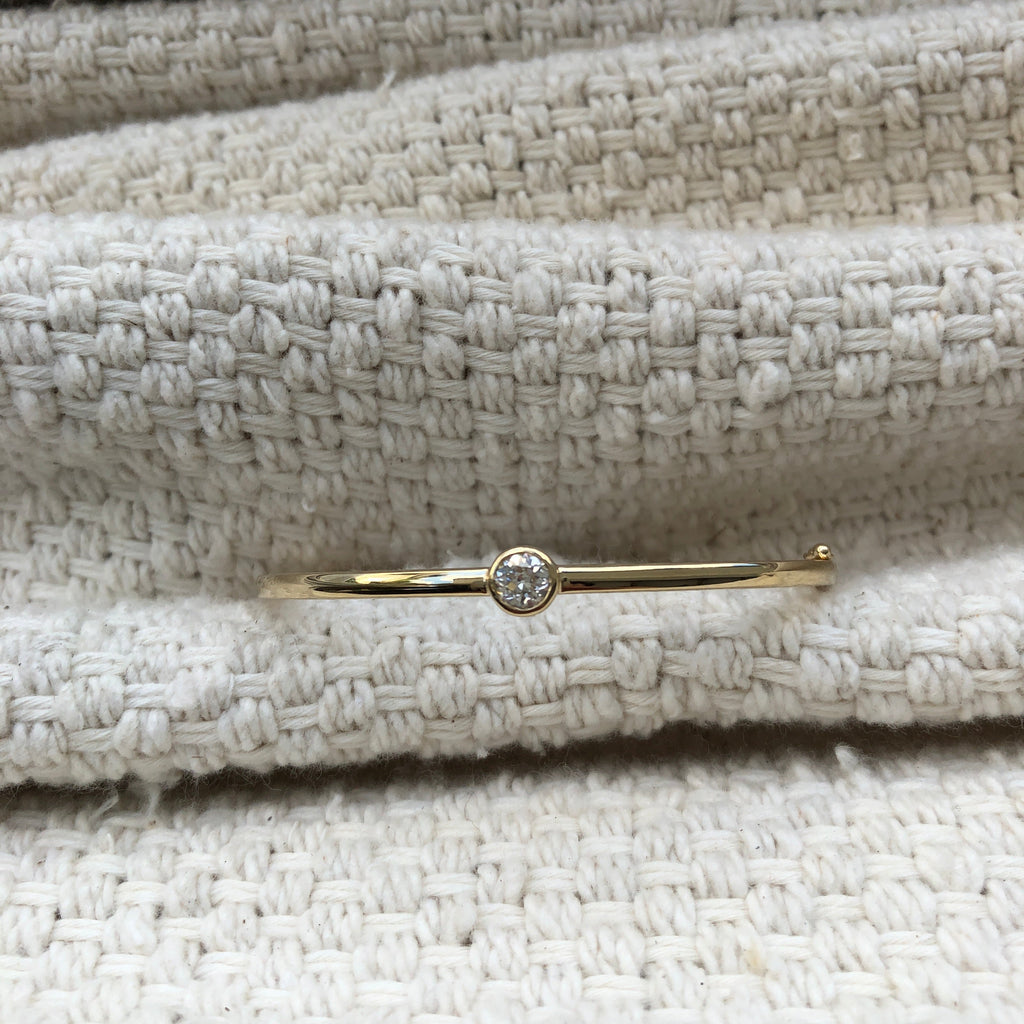Solo Diamond Bangle
