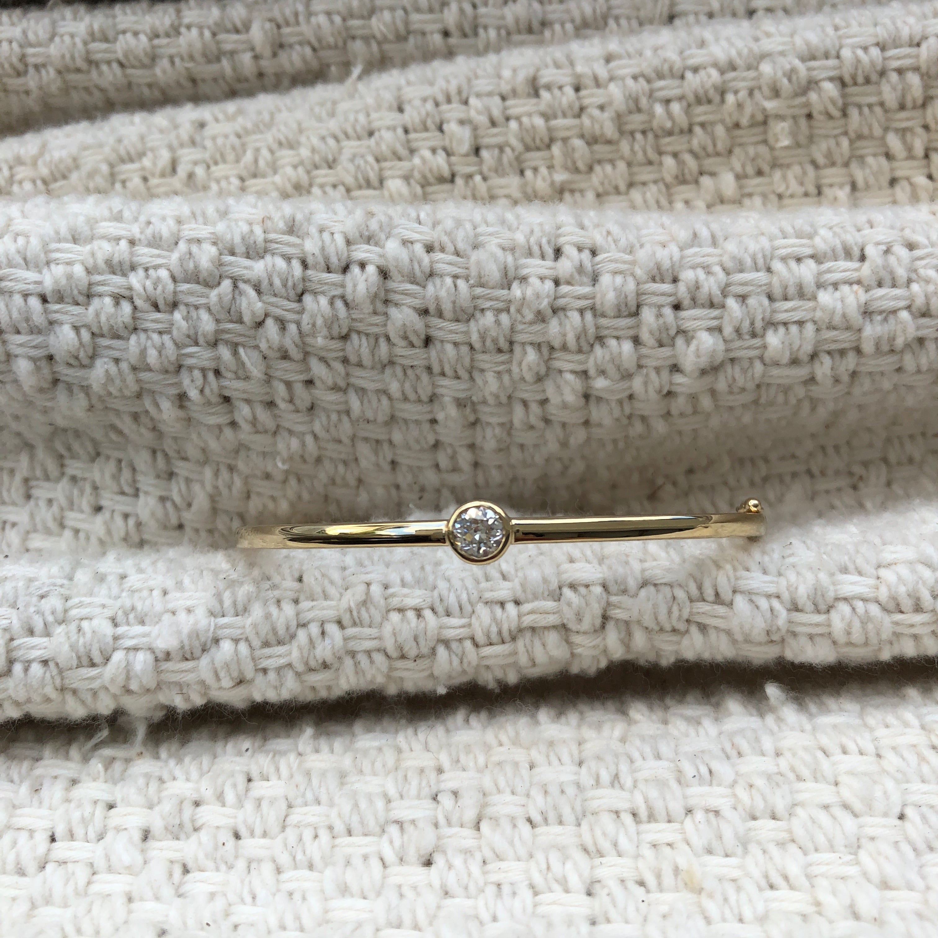 Solo Diamond Bangle