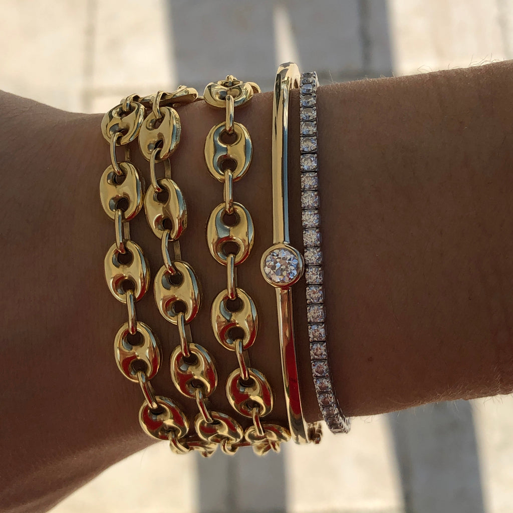 Solo Diamond Bangle