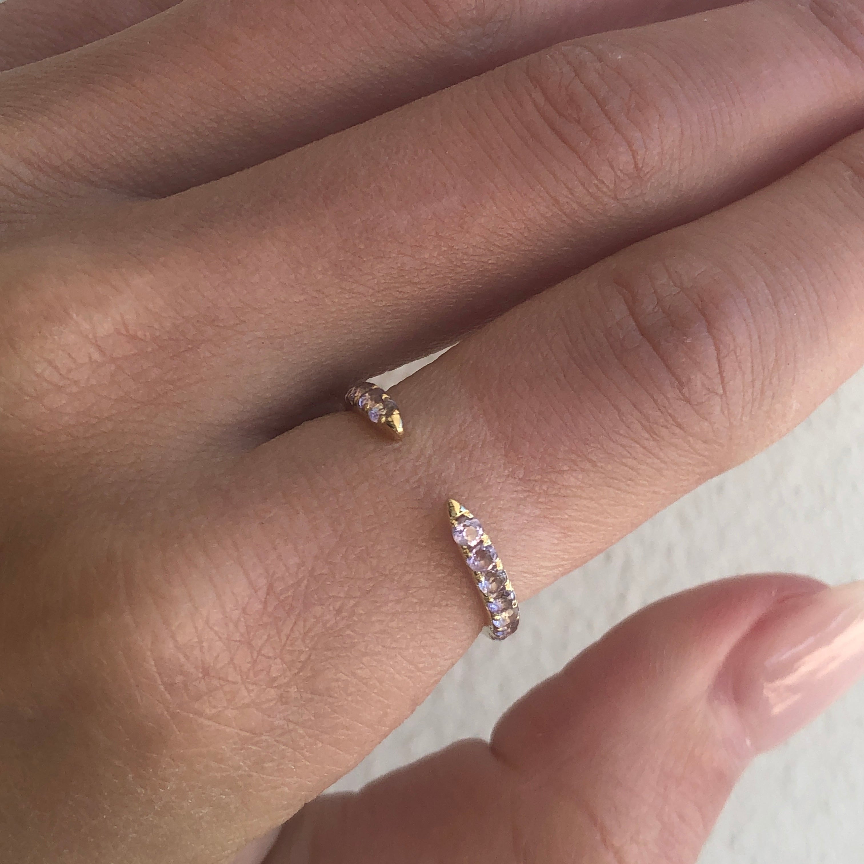Birthday Gemstone Claw Ring