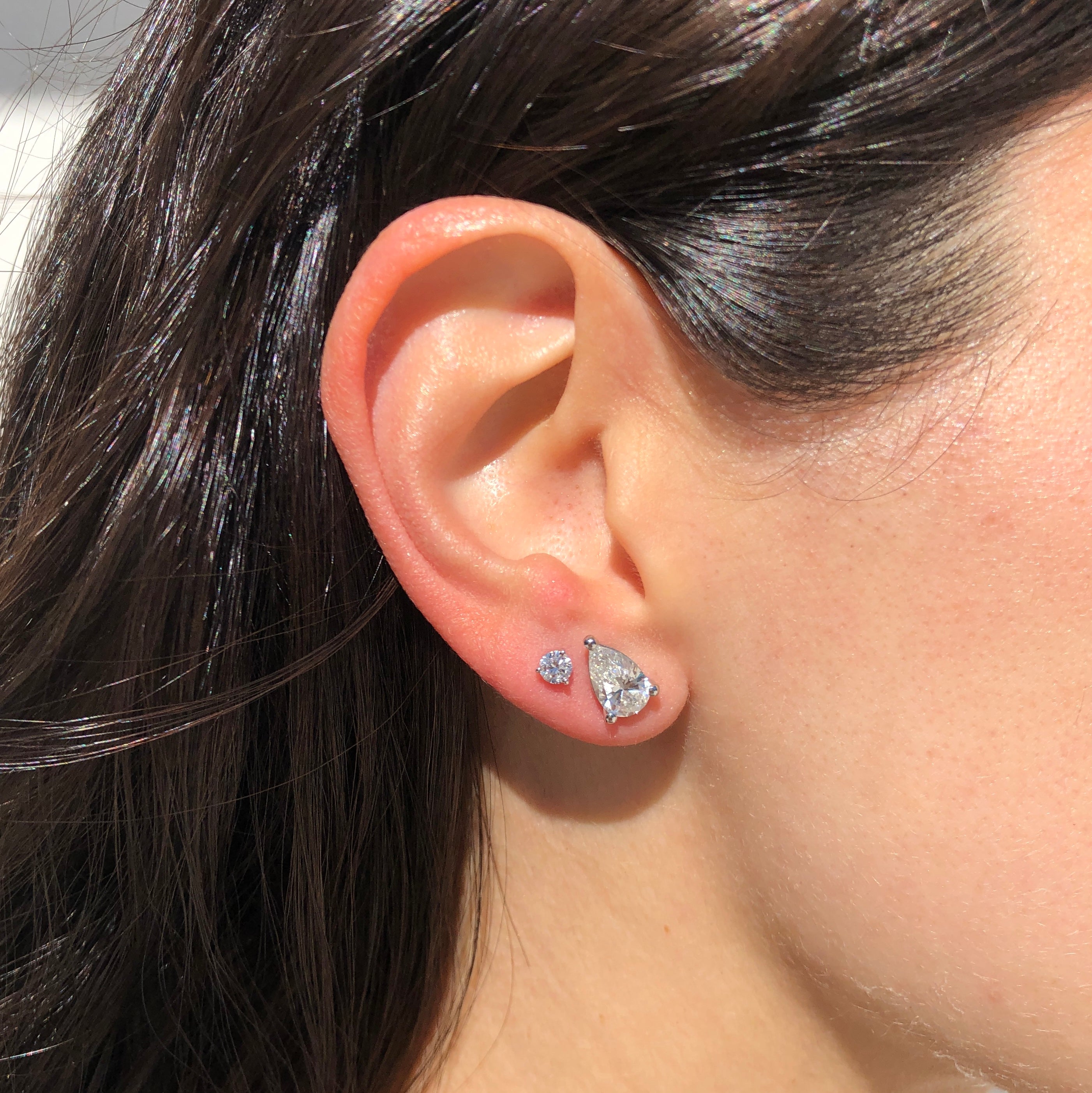 Fancy Shape Diamond Studs