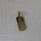 ABC Plate Pendant