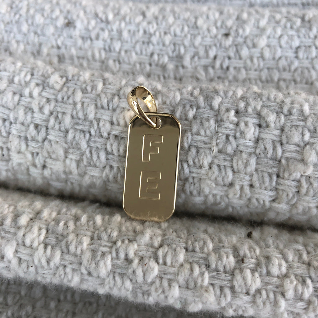 ABC Plate Pendant