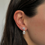 Caviar Two Diamond Earrings
