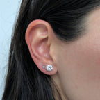 Caviar Two Diamond Earrings