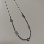 Amore Half Tennis Necklace